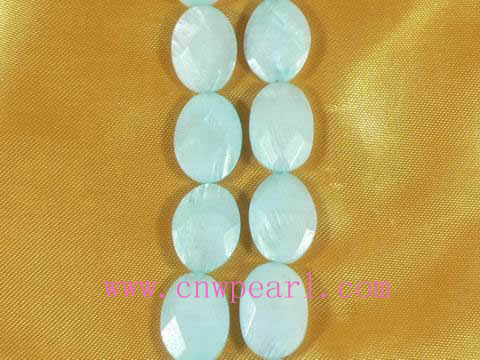 light blue five strands face shell strands